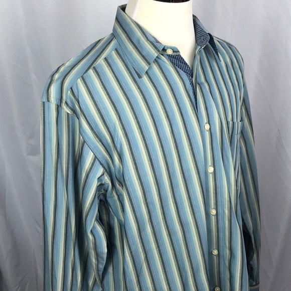 Robert Graham vertical stripe button up - Picture 3 of 8